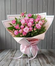 Букет Розовый кустик в Посёлке Палатка