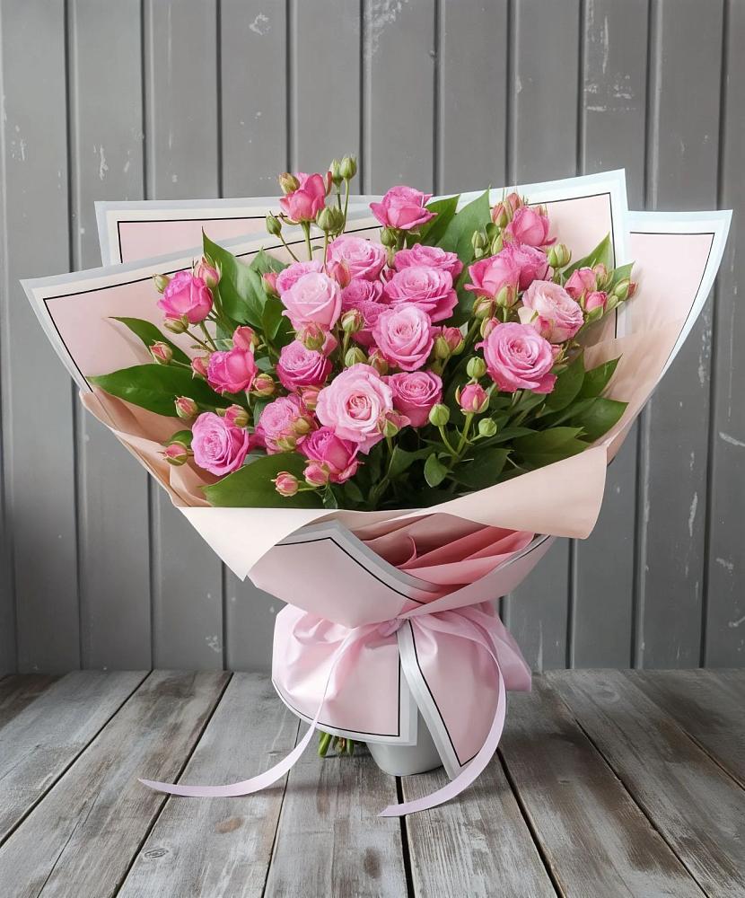 Букет Розовый кустик в Посёлке Палатка