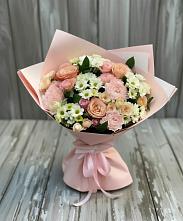 Букет цветов из:  Гвоздики, Розы и Хризантемы в Посёлке Палатка