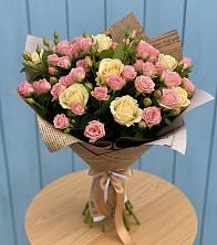 Букет цветов из:  Розы в Посёлке Палатка
